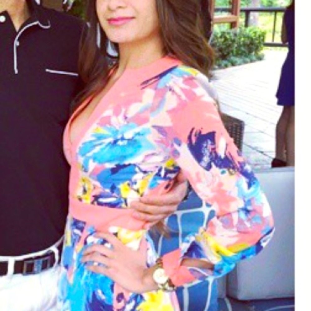 bebe floral dress